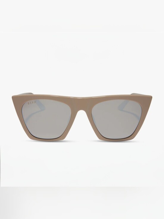 Diff Eyewear Accessories - NIB! DIFF Eyewear, Almond Silver Flash Sunglasses, MSRP $108